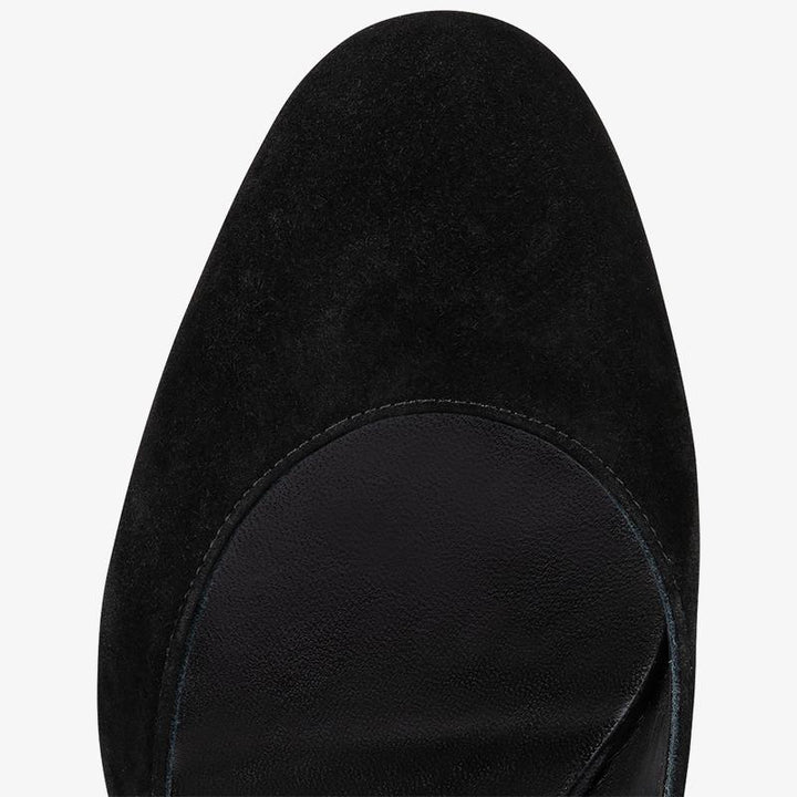 Unique Black Suede Slingback Pumps - ARNO CONTI