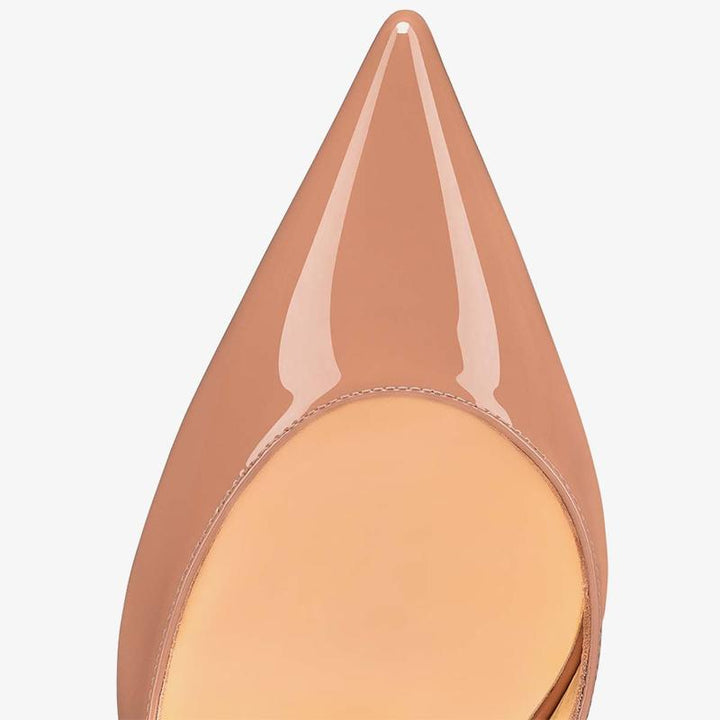 Unique Beige Patent Leather Pumps 80mm - ARNO CONTI