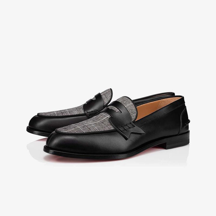Casual Bi-color Leather Penny Loafers - ARNO CONTI