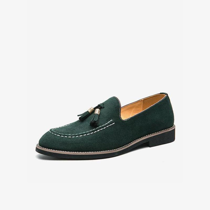 Elegant Suede Tassel Loafers - Arno Conti Shoe