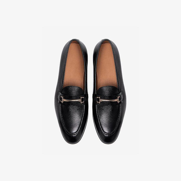 Loafers with Gleaming Hardware - Arno Conti Shoe