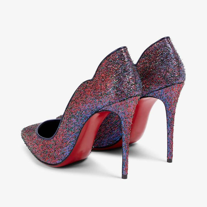 Trendy Shimmering Pointed Toe Pump - ARNO CONTI