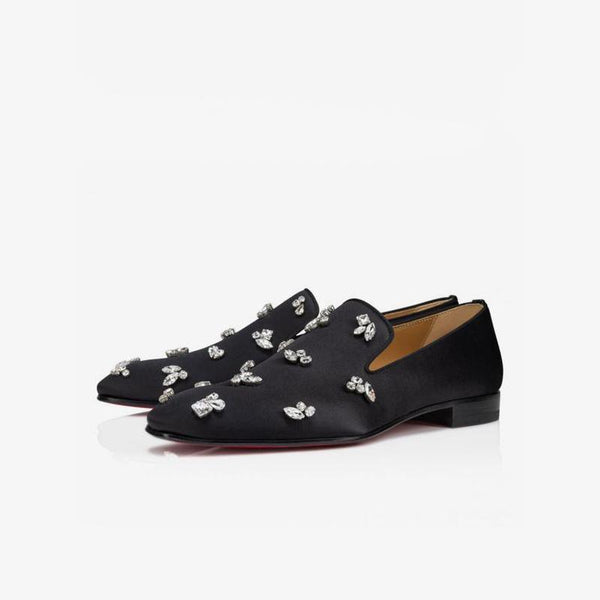 Men's Loafers Slip-On Rhinestone Square Toe - ARNO CONTI