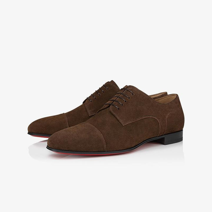 Brown Slip-On Suede Leather Shoes - ARNO CONTI
