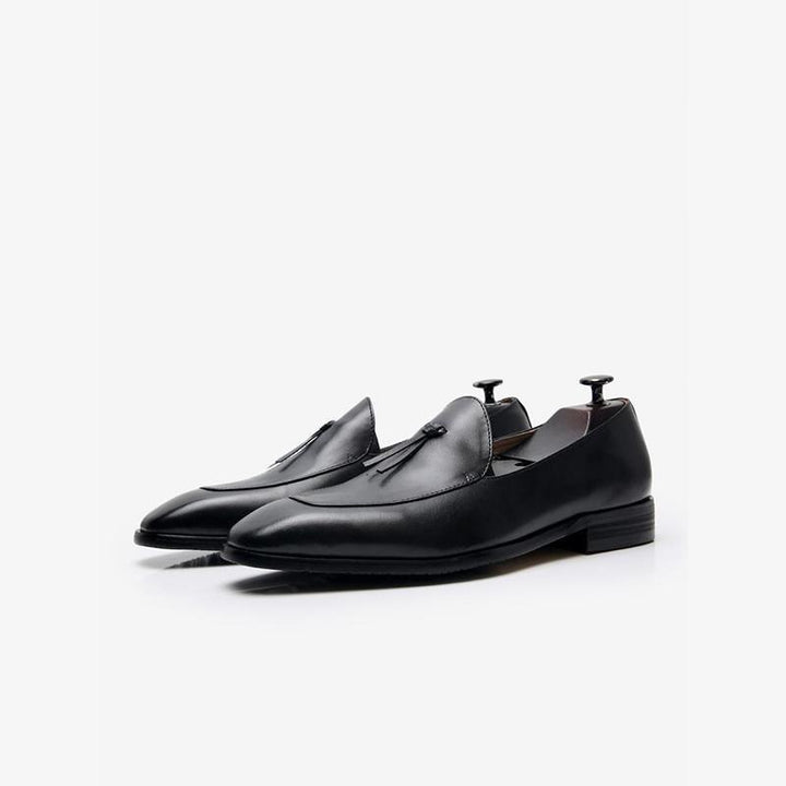 Cowhide Slip-On Loafer Shoes - Arno Conti Shoe