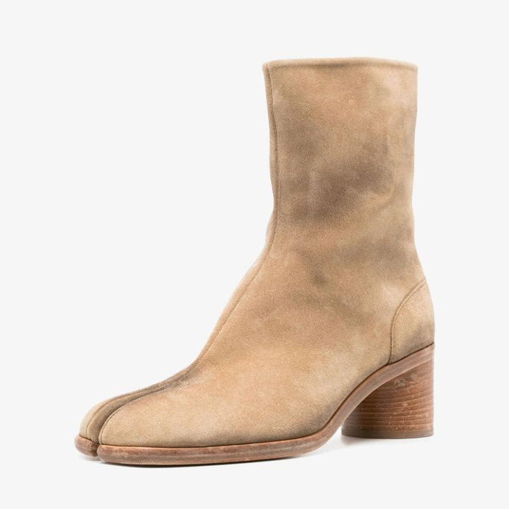 Light Brown Suede Ankle Boots - Arno Conti Shoe