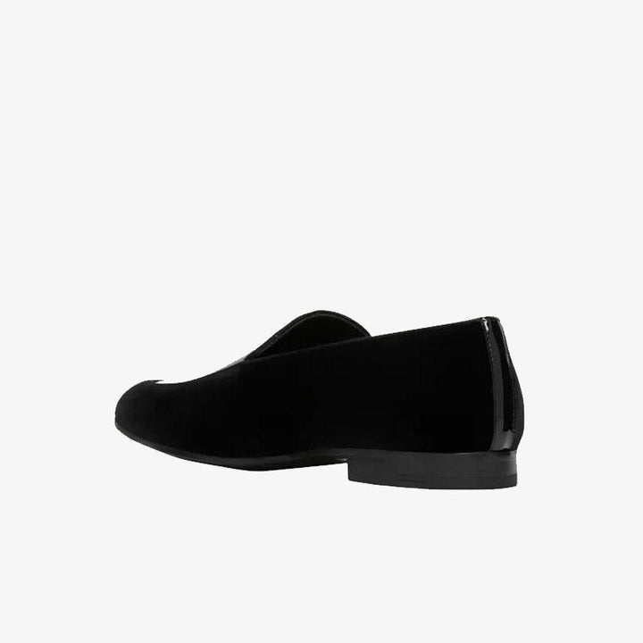 Classic Black Velvet Loafers - Arno Conti Shoe