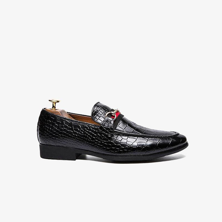 Lizard Print Slip-On Loafers - Arno Conti Shoe