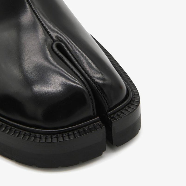 Black Calf Leather Slip-On Boots Unisex - Arno Conti Shoe