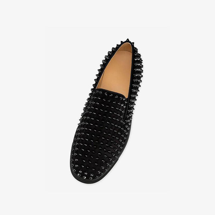 Black Suede Slip-On Sneakers - ARNO CONTI