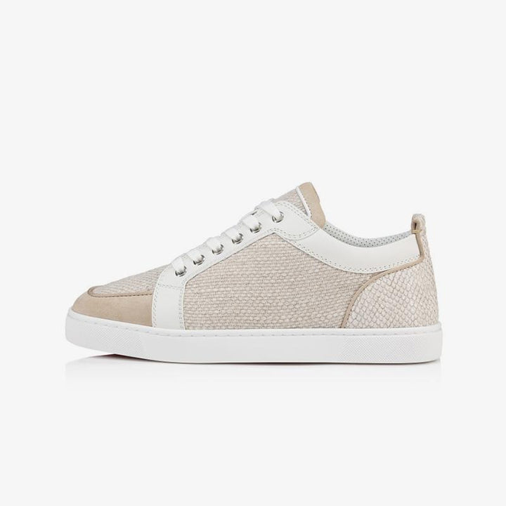 Low-top Woven Suede Sneakers Leather - ARNO CONTI