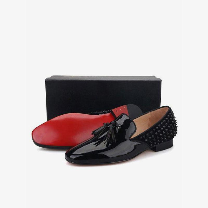 Leather Tassel Dress Slip On Loafers - ARNO CONTI