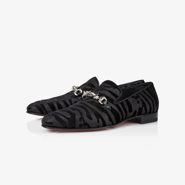 Zebra Suede Slip on Loafers - ARNO CONTI