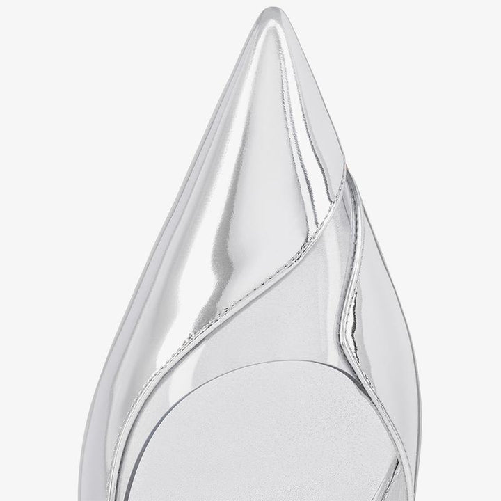 Elegant Silver Metallic Slingback Pump - ARNO CONTI