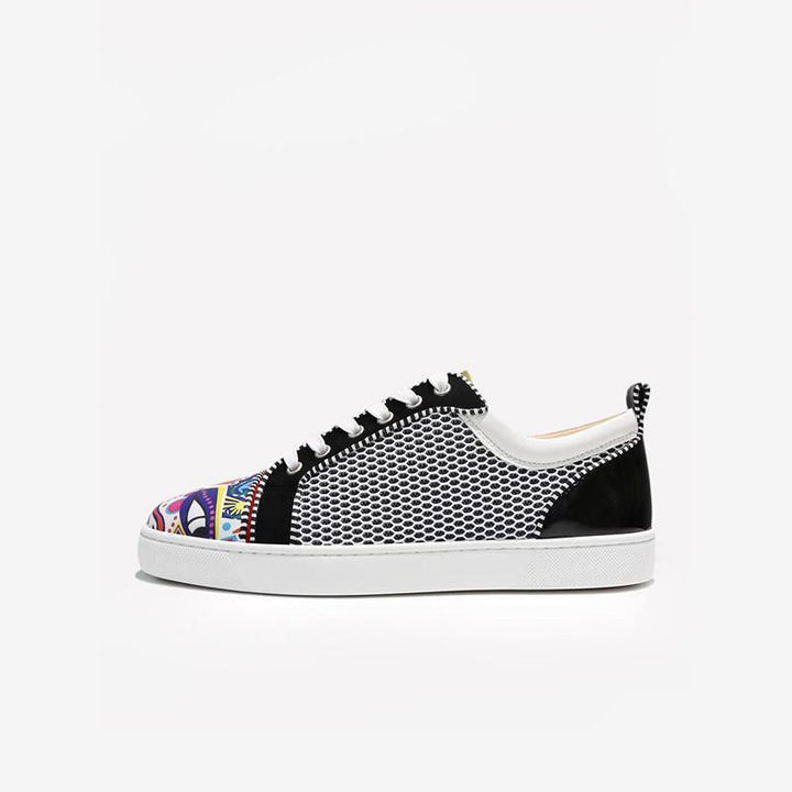 Vibrant Patterned Low-Top Sneakers - ARNO CONTI
