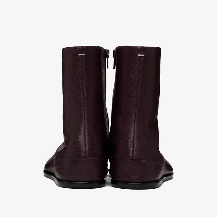 Reddish-brown Split-Toe Leather Shoes - Arno Conti Shoe