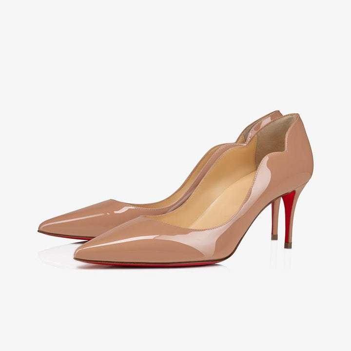 Unique Blush Patent Leather Pumps - ARNO CONTI