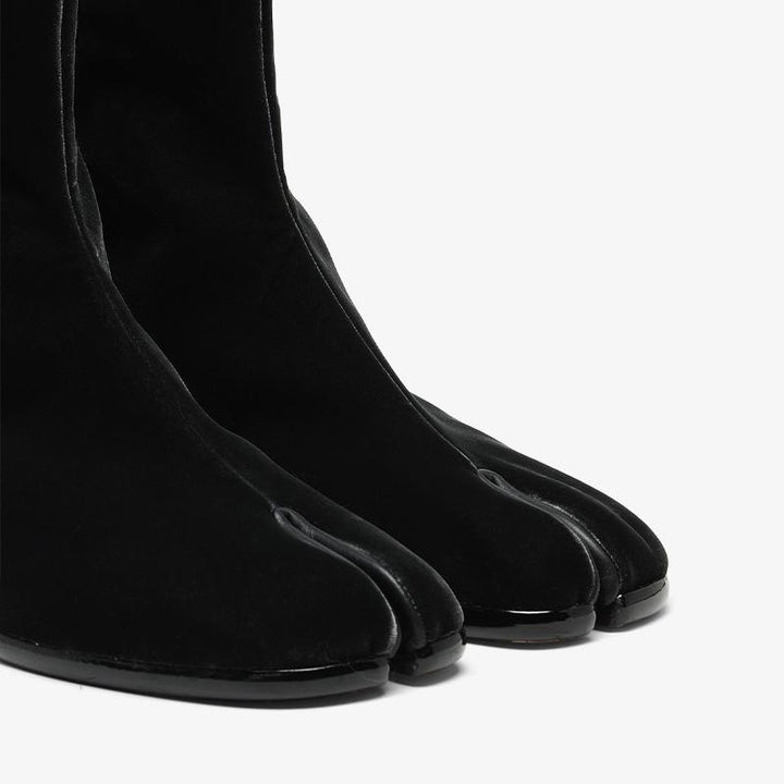 Velvet Split-Toe Ankle Boots - Arno Conti Shoe
