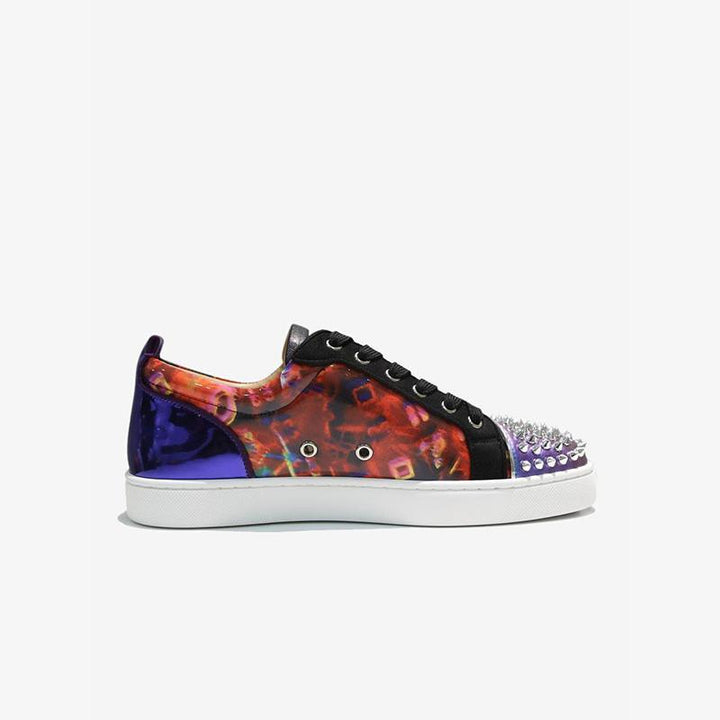 Vibrant Tie-Dye Studded Sneakers - ARNO CONTI