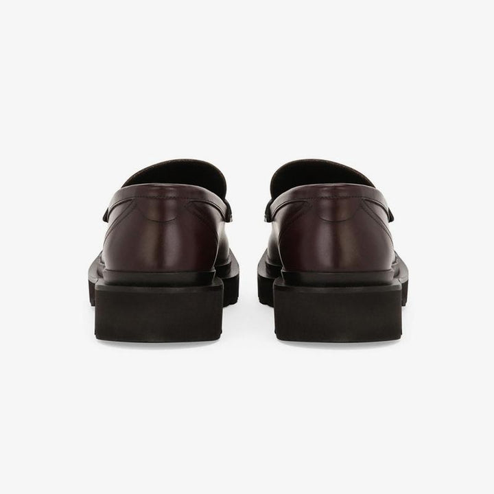 Brown Chunky Sole Penny Calf Loafer - Arno Conti Shoe