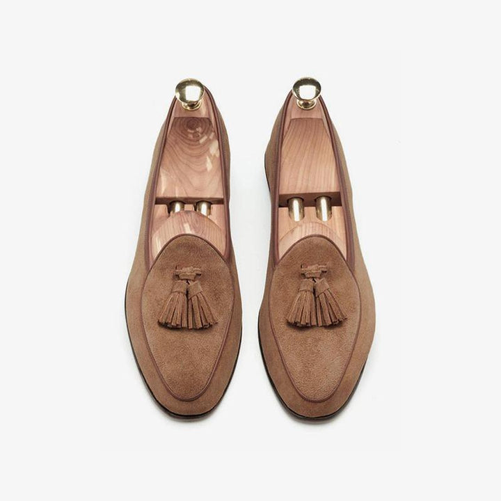 Mens Tassel Loafer Cowhide Slip-On - Arno Conti Shoe