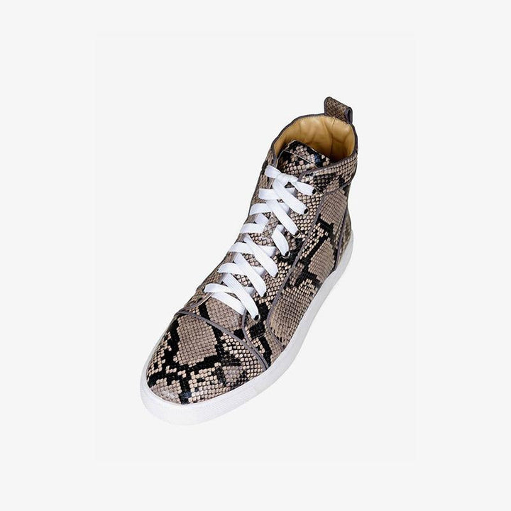 Flat High Top Sneakers Snakeskin - ARNO CONTI
