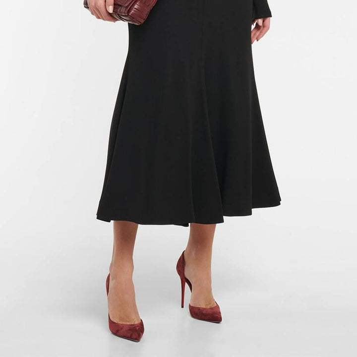 Red Suede Pointed-Toe Pumps - ARNO CONTI