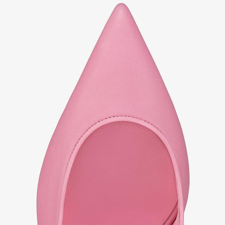 Modern Pink Leather Slingback Pump - ARNO CONTI