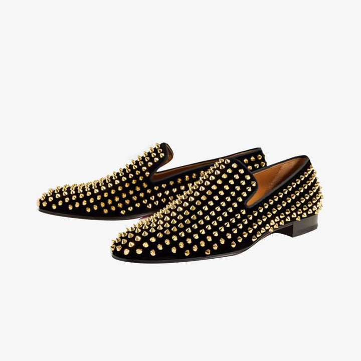 Trendy Spiked Rivets Studded Loafers - ARNO CONTI