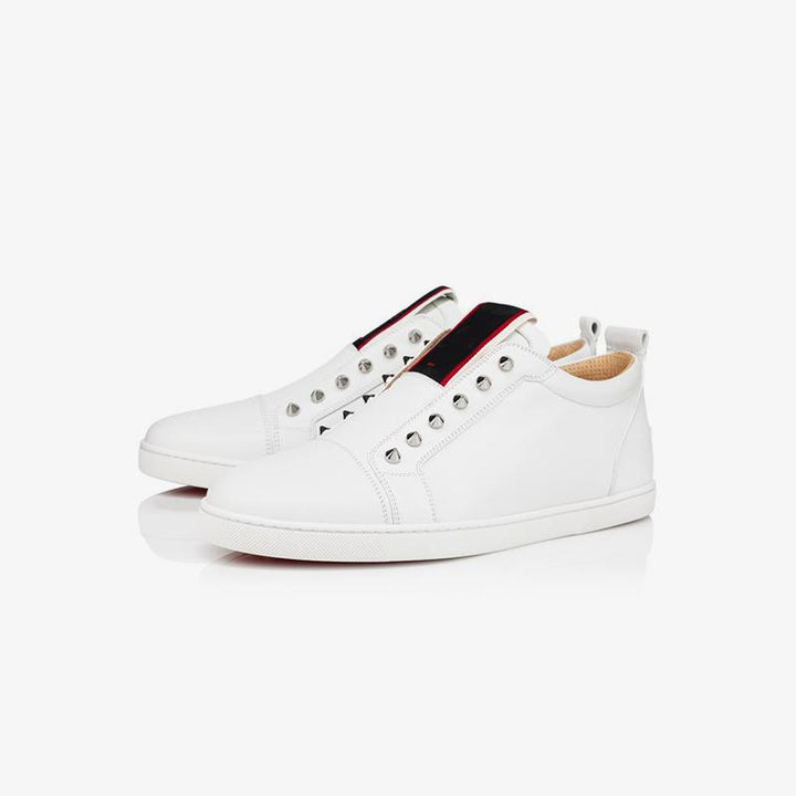 Studded Low-top Leather Sneakers - ARNO CONTI