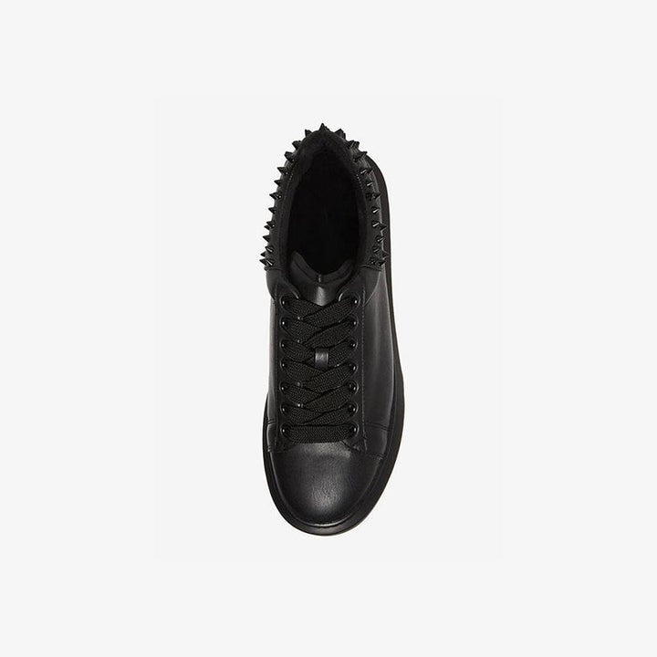 Round Toe Lace Up Spike Sneakers - ARNO CONTI