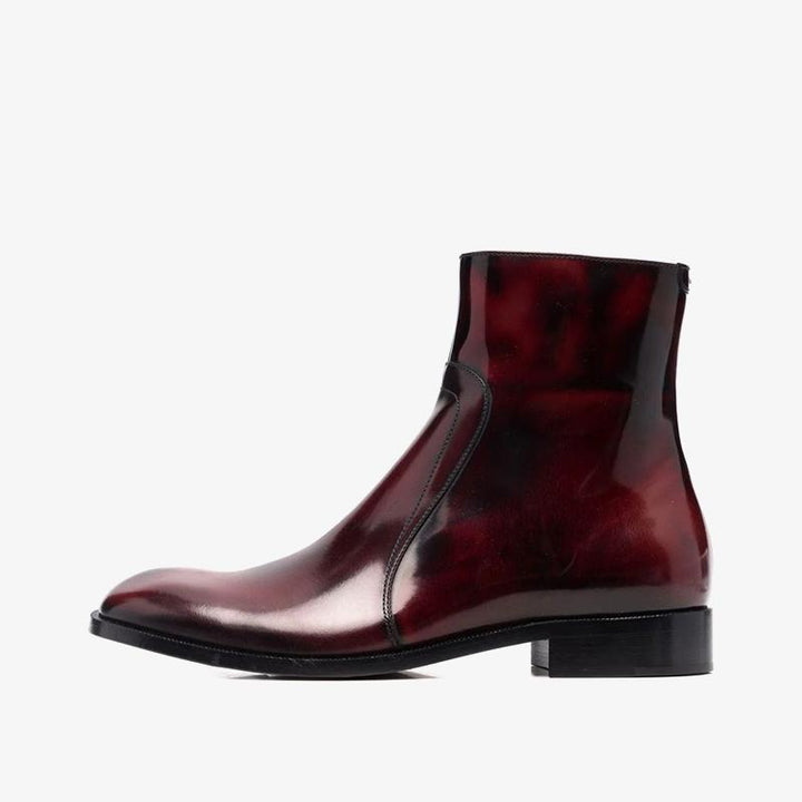 Wax-Coated Ankle Boots - Arno Conti Shoe