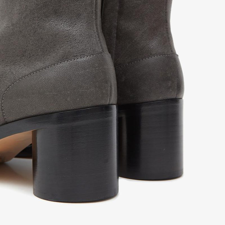 Dark Grey Calf Leather Boots - Arno Conti Shoe