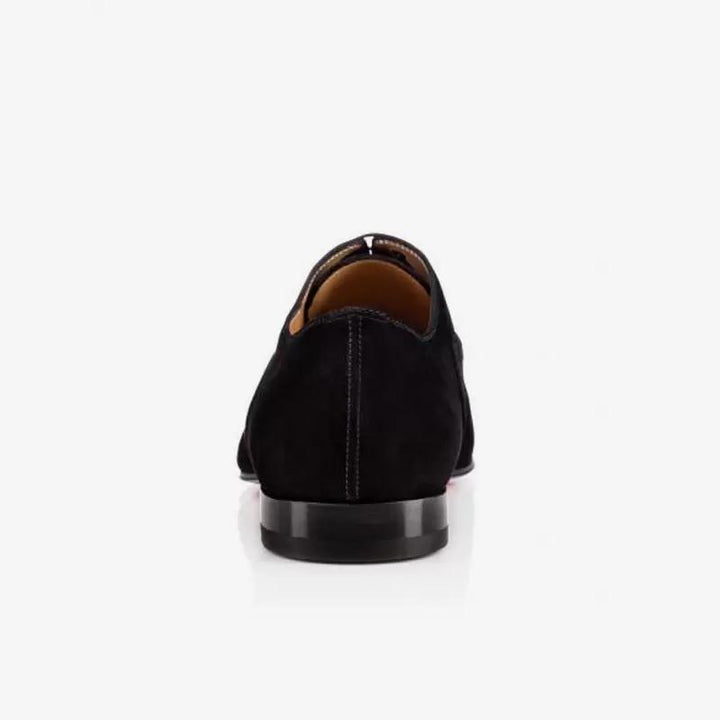 Black Slip-On Suede Leather Shoes - ARNO CONTI