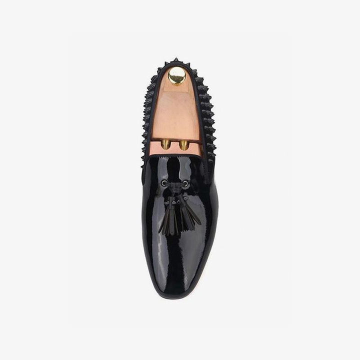 Leather Tassel Dress Slip On Loafers - ARNO CONTI