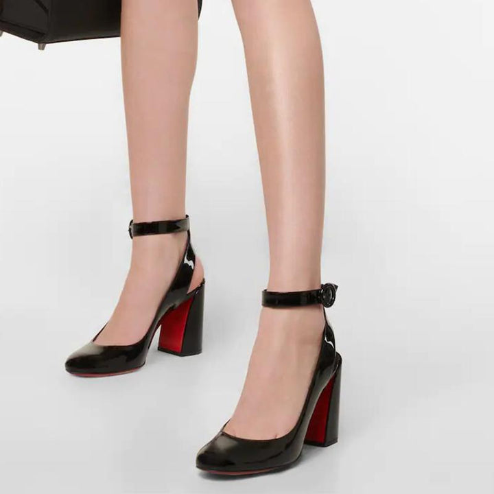 Patentr Slingback Pumps 80mm Block Heel - ARNO CONTI