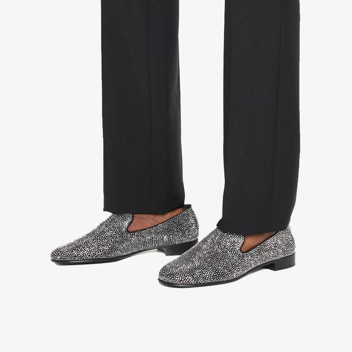 Dazzling Crystal Loafers - Arno Conti Shoe