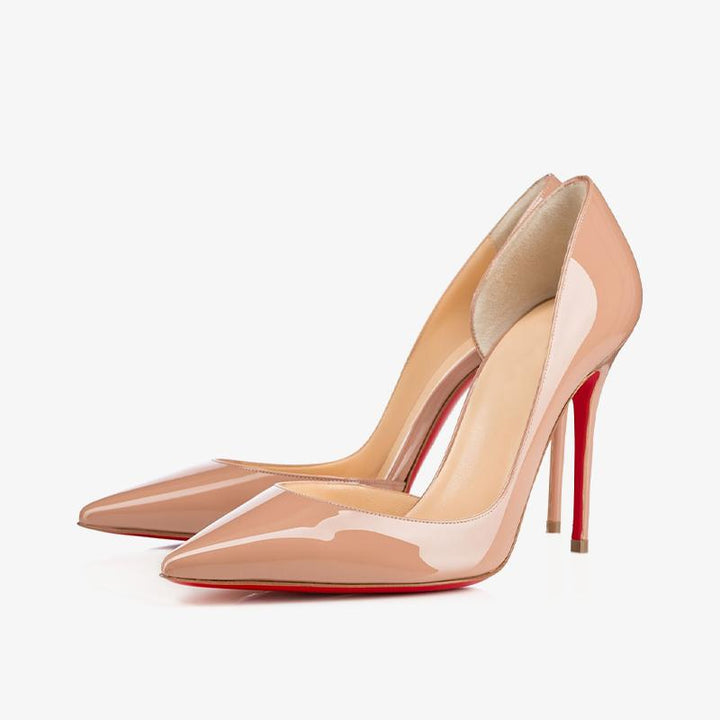 Beige Patent Leather Pumps - ARNO CONTI