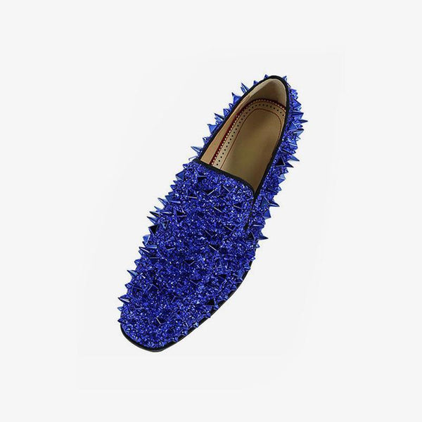Mens Spike Loafers shoes Glitter - Arno Conti Shoe