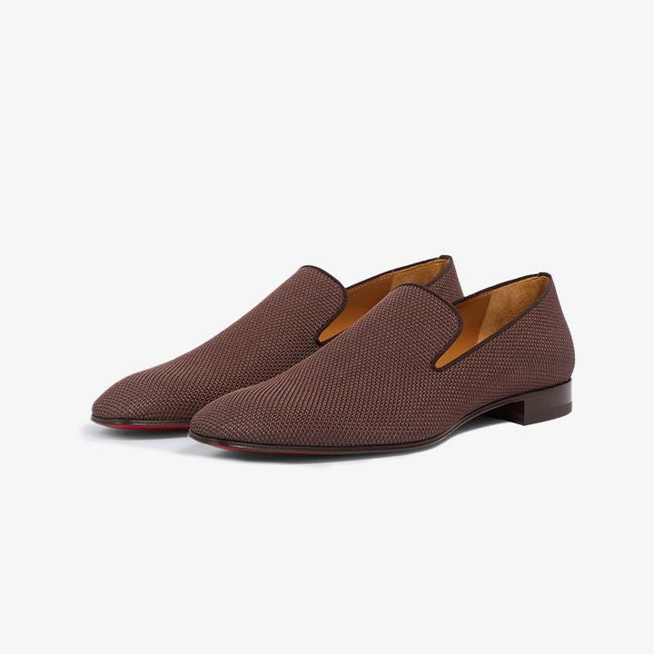 Fabric Flat Loafers Calf Low Top - ARNO CONTI