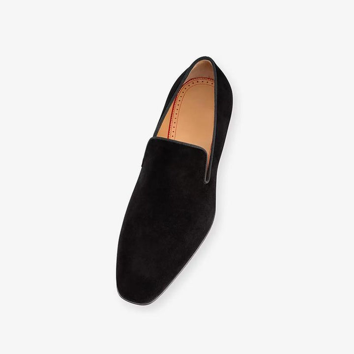 Square Toe Suede Leather Loafer - Arno Conti Shoe