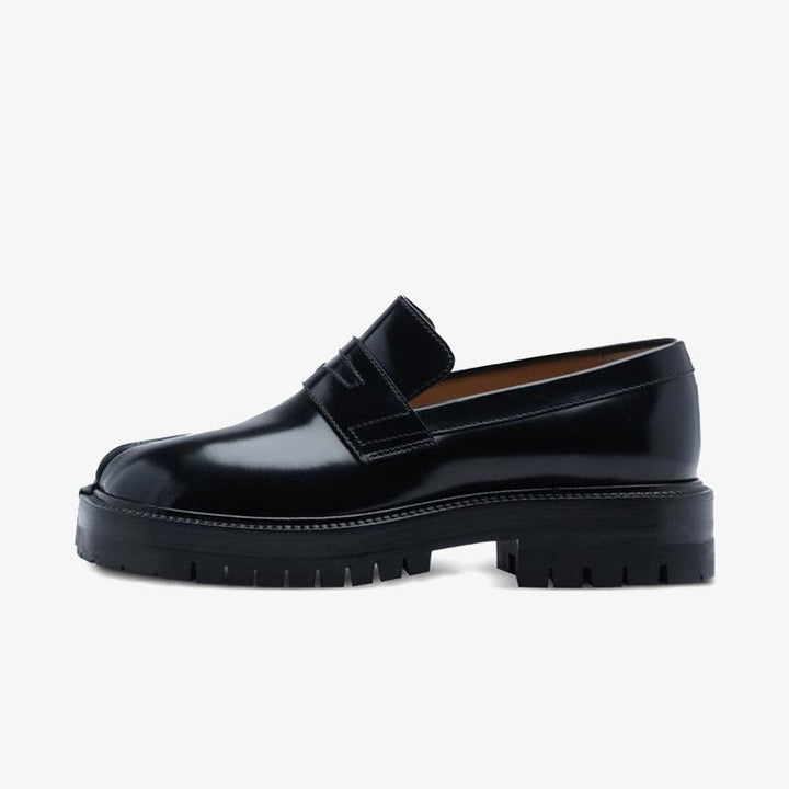 Black Leather Slip-On Loafer Unisex - Arno Conti Shoe