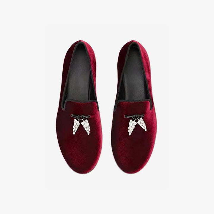 Loafers with Metallic Insect Accents - Arno Conti Shoe
