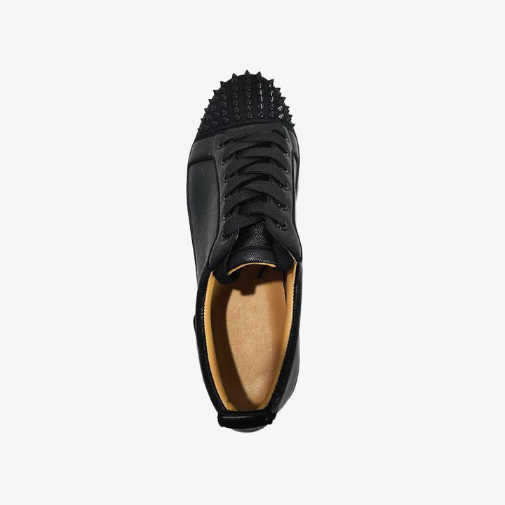 Black Lace Up Sneakers - ARNO CONTI