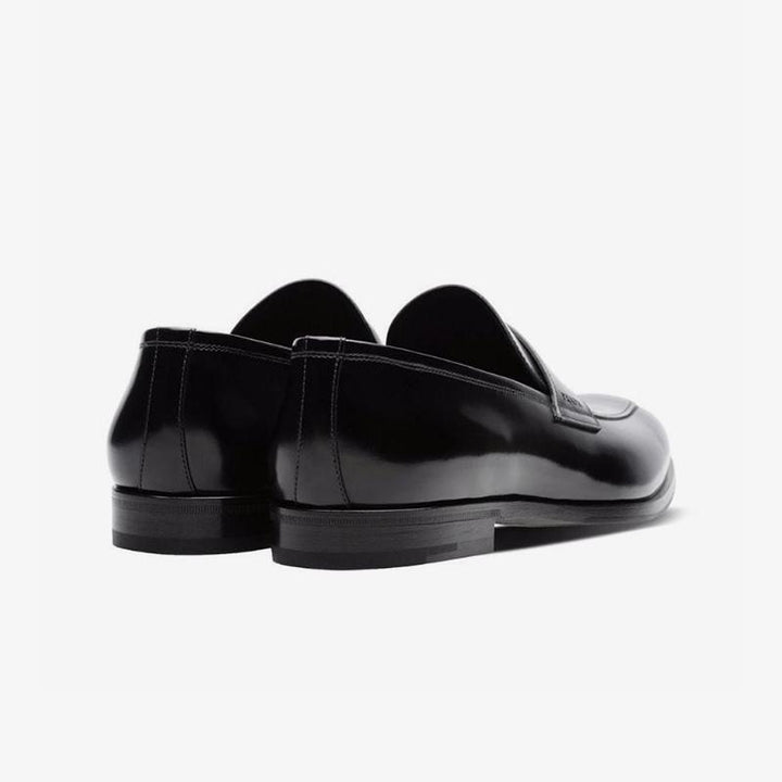 Penny Polished Black Leather Loafer - Arno Conti Shoe