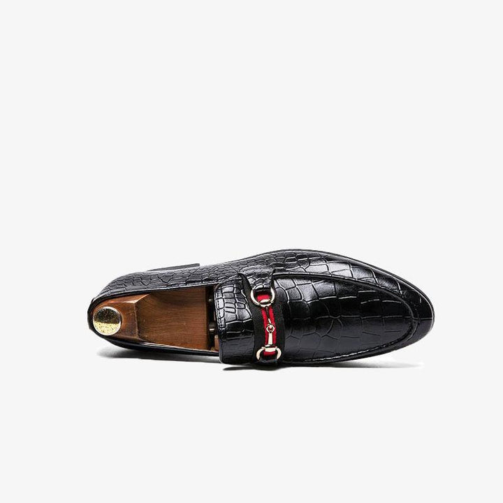 Lizard Print Slip-On Loafers - Arno Conti Shoe