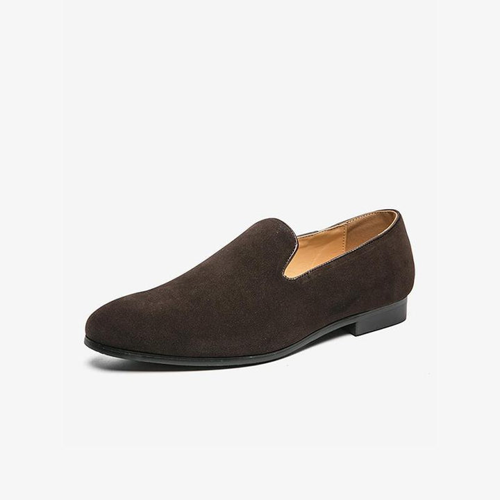 Sophisticated Forest Velvet Loafers - Arno Conti Shoe