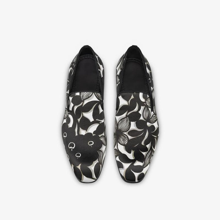 Satin Loafers Petunia Printed - ARNO CONTI