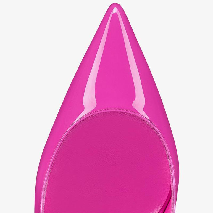 Elegant Pink Patent Leather Slingback Pump - ARNO CONTI
