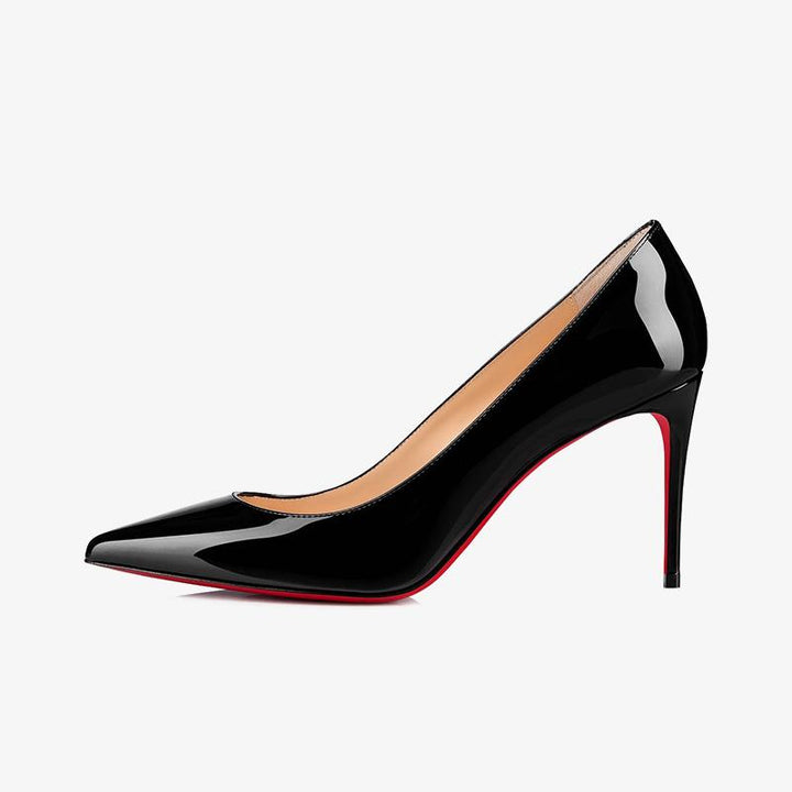Patent Leather Pointed Pumps 80 mm Heel - ARNO CONTI